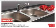 Franke Double Bowl Sink PLN621