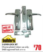 Builders 3 Lever Lock Set