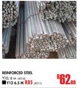 Reinforced Steel Y12, 6.5m-Each
