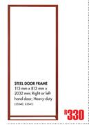 Steel Door frame-115mm x 813mm x 2032mm