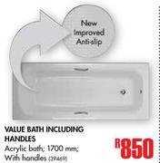 Value Bath Including Handles