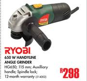 Ryobi 650W Handyline Angle Grinder HG650