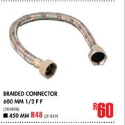 Braided Connector 600mm 1/2 FF