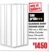 San Pride Quadrate Entry Shower Door