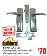 Builders 3 Lever Lock Set