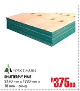 York Timbers Shutterply Pine 2440mm x 1220mm x 18mm-Each