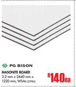 PG Bison Masonite Board 3.2mm x 2440mm x 1220mm-Each