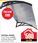 Multiwall Awning 1m x 1.2m