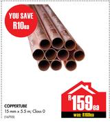 Coppertube 15mm x 5.5m-Each