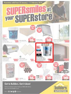 Builders Willowvale : Super Smiles At Your Superstore (23 Jan - 11 Feb 2018), page 1
