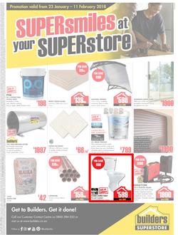 Builders Willowvale : Super Smiles At Your Superstore (23 Jan - 11 Feb 2018), page 1