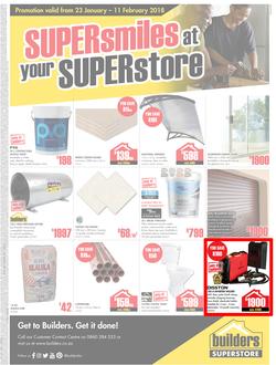 Builders Willowvale : Super Smiles At Your Superstore (23 Jan - 11 Feb 2018), page 1
