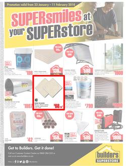 Builders Willowvale : Super Smiles At Your Superstore (23 Jan - 11 Feb 2018), page 1