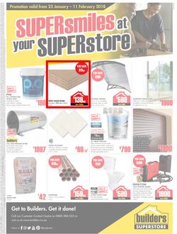 Builders Willowvale : Super Smiles At Your Superstore (23 Jan - 11 Feb 2018), page 1