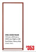 Steel Door Frame 115mm x 813mm x 2032mm
