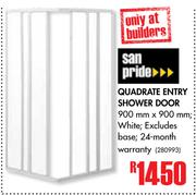 San Pride Quadrate Entry Shower Door 900mm x 900mm