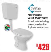 Betta Front Flush Value Toilet Suite