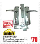 Builders 3-Lever Lock Set