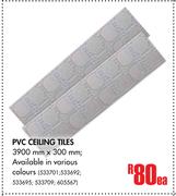PVC Ceiling Tiles 3900mm x 300mm-Each