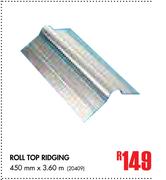 Roll Top Ridging (450mm x 3.60m)