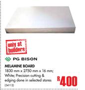 PG Bison Melamine Board 1830mm x 2750mm x 16mm