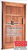 Solid Doors 12-Panel Pre-Hung Door 2032mm x 1200mm