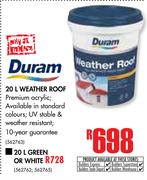 Duram Weather Roof Green/White-20Ltr