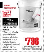 Fired Earth All-In-One Primer-20Ltr