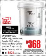 Fired Earth New Coat-20Ltr