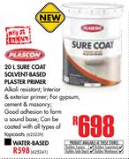 Plascon Sure Coat Solvent-Based Plaster Primer-20Ltr