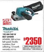 Makita 100MM 940W Belt Sander M9400B