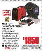 Disston 140 Amp DC Inverter Welder Kit