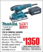 Makita 1/3 Sheet 190W Orbital Sander