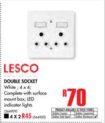 Lesco Double Socket (4 x 2)