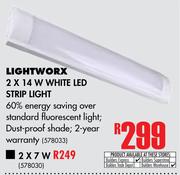 Light Worx 2 x 14W White LED Strip Light