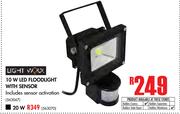 Light Worx 10W LED Floodlight With Sensor