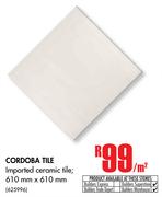 Cordoba Tile-Per Sqm