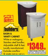 Builders Basin & Vanity Cabinet-Each