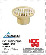 Marley PVC Underground Gulley Head & Grate (110cm x 190cm)
