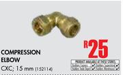Compression Elbow 15mm CXC