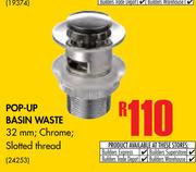 Pop-Up Basin Waste