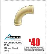 Marley PVC Underground Bend 10mm, Ribbed