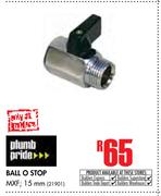 Plumb Pride Ball O Stop MXF, 15mm