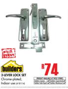 Builders 3-Lever Lock Set