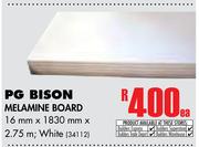 PG Bison Melamine Board 16mm x 1830mm x 2.75m-Each