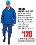 Beck Econo Conti Suit
