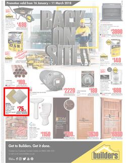 Builders FreeState : Back On Site (16 Jan - 11 March 2018), page 1