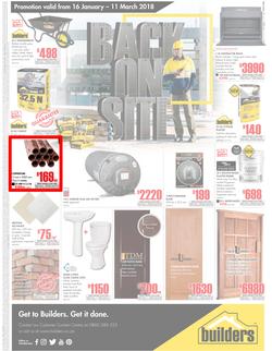 Builders FreeState : Back On Site (16 Jan - 11 March 2018), page 1