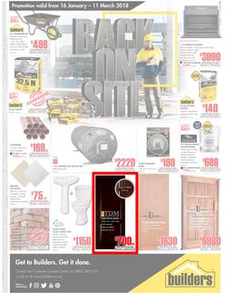 Builders FreeState : Back On Site (16 Jan - 11 March 2018), page 1