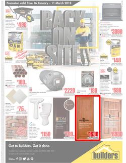 Builders FreeState : Back On Site (16 Jan - 11 March 2018), page 1